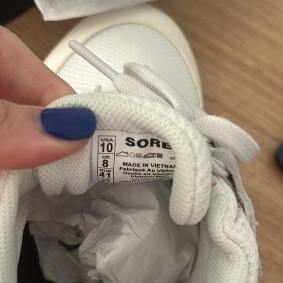 Sorel White and Cream Women's Sneakers - Picture 15 of 15